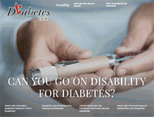 Tablet Screenshot of diabetestalk.net